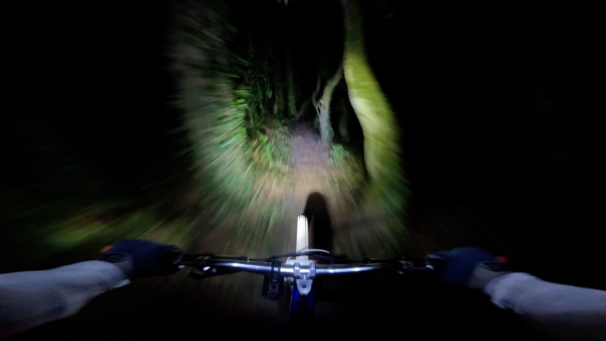 Night lap, lights on